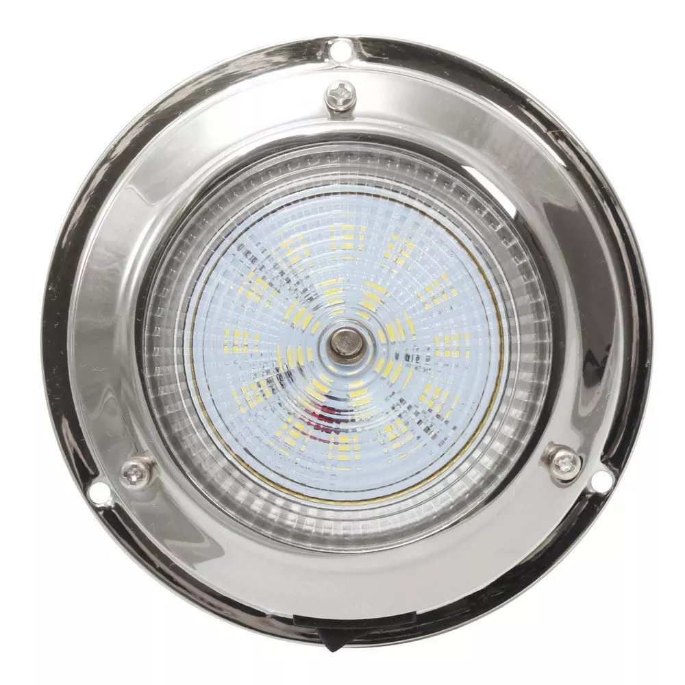 AAA 12V Stainless Dome Light Cool White LED 106mm 3″ Dome