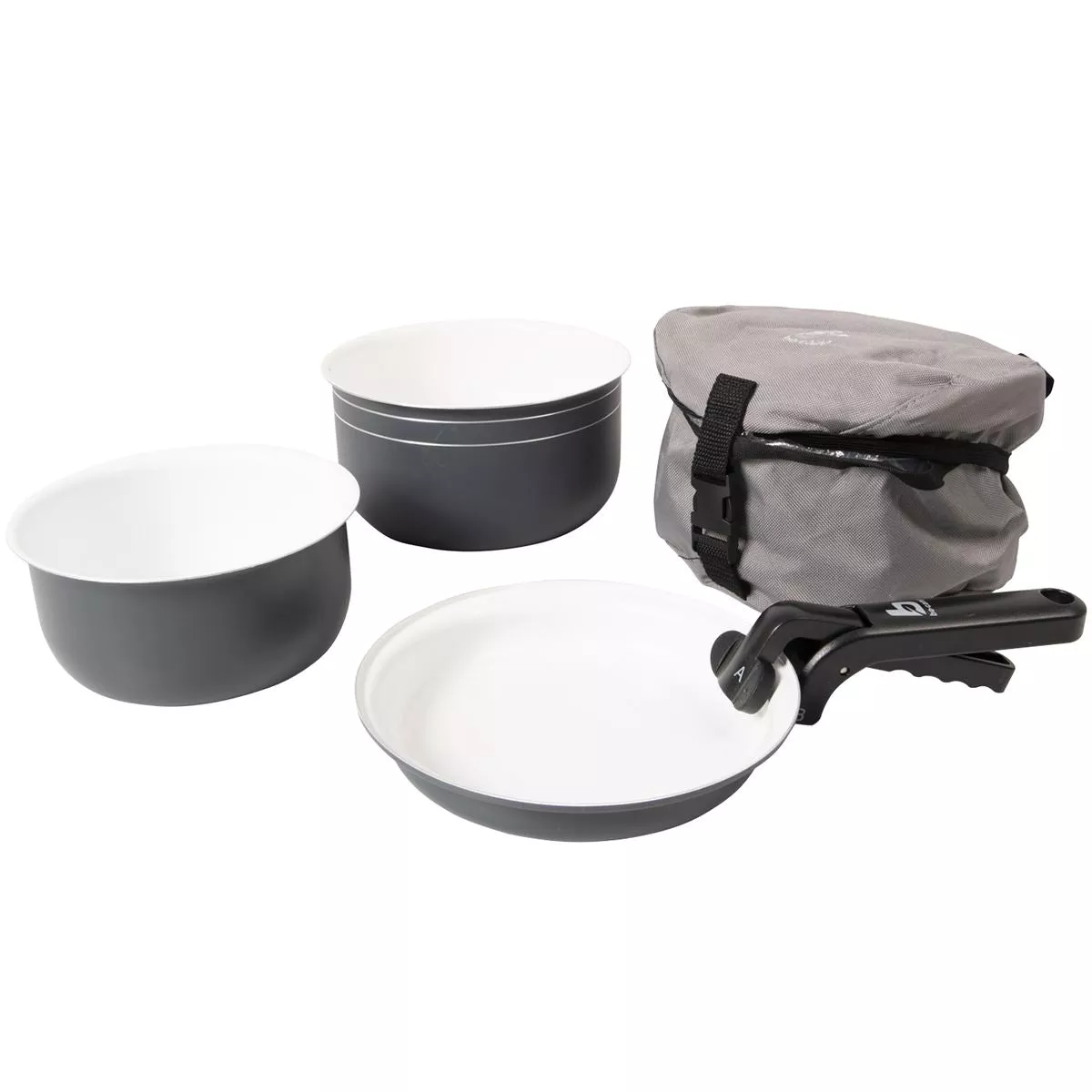 Bo-Camp Cookware Set Trekking 5 Pieces Ceramic Coating Aluminium