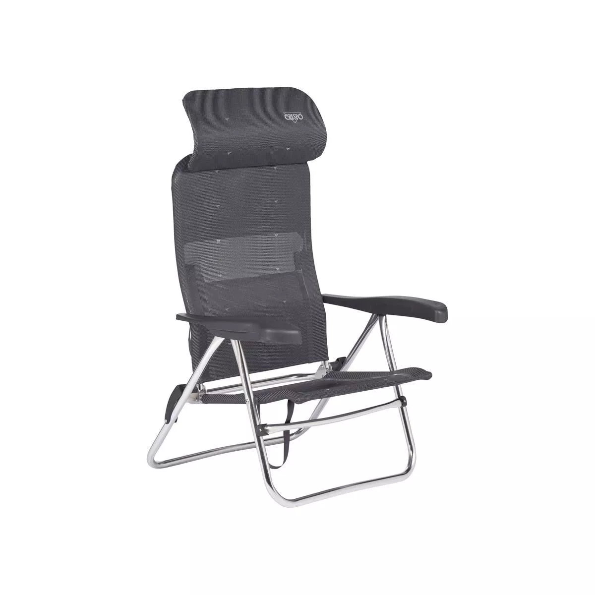 Crespo Beach Chair AL/205 Compact Dark Grey