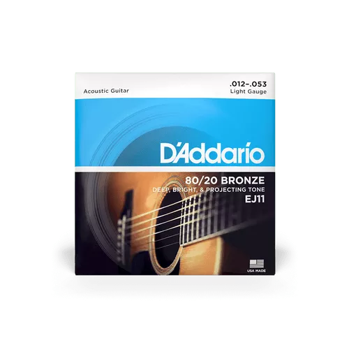 D'Addario EJ11 12-53 80/20 Strings