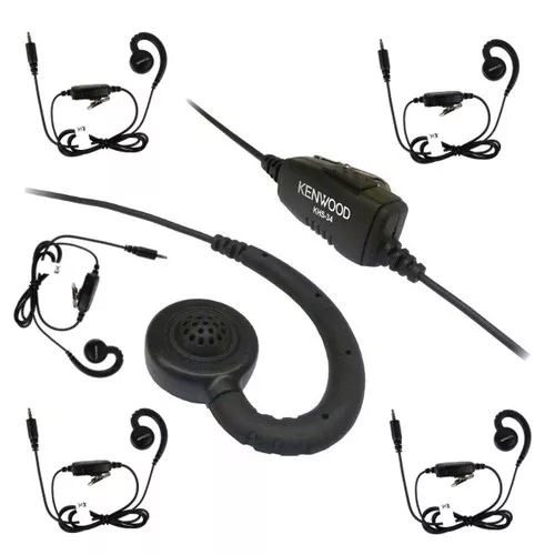 Kenwood KHS-34 Earhook with Clip On Mic for PKT-23 Six Pack