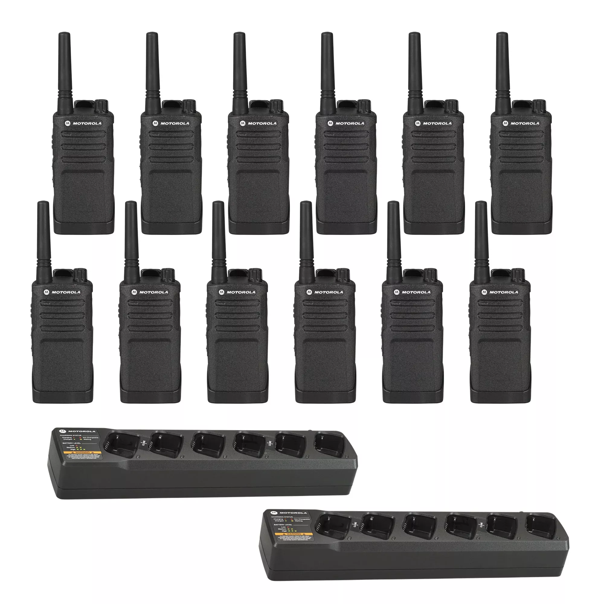 Motorola RMU2040 12 pack with Multi Chargers