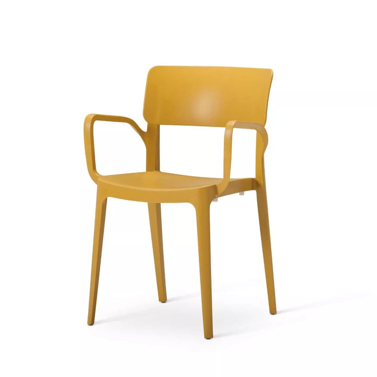 Tabilo Vivo Polypropylene Armchair for Contract Use – Mustard